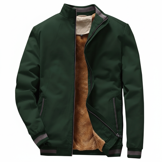 Signature Tunica Men's Fleece Thickened Aviator Jacket Green Mens