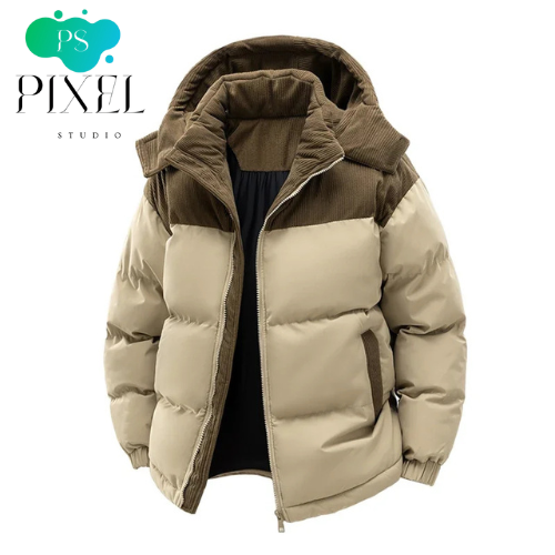 Pixel Studio Men's Casual Winter Bomber Jacket
