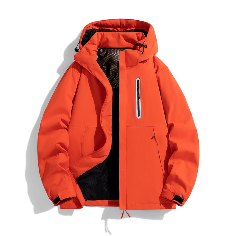 Pixel Studio Men's Hooded Denim-Style Banglore Men Winter Jacket