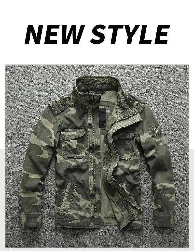 Stylish Commando Cotton Camouflage Utility Jacket