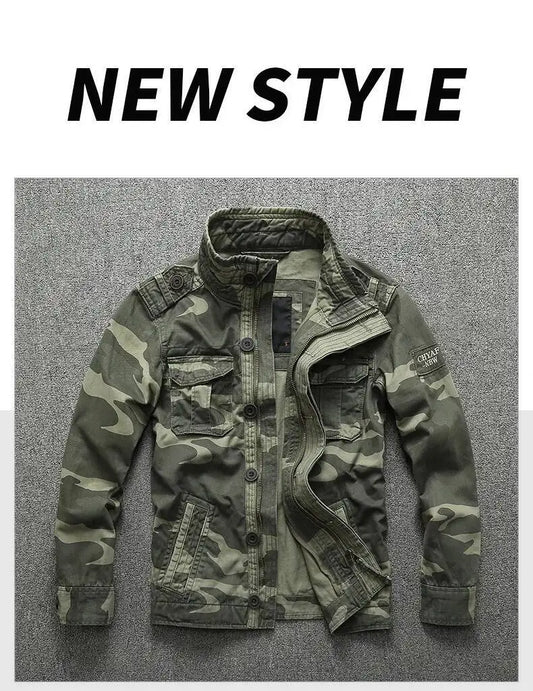 Stylish Commando Cotton Camouflage Utility Jacket