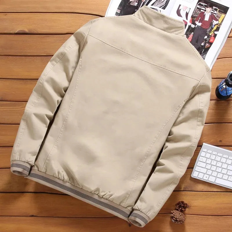 Signature Tunica Men's Fleece Thickened Aviator Jacket brown Mensz