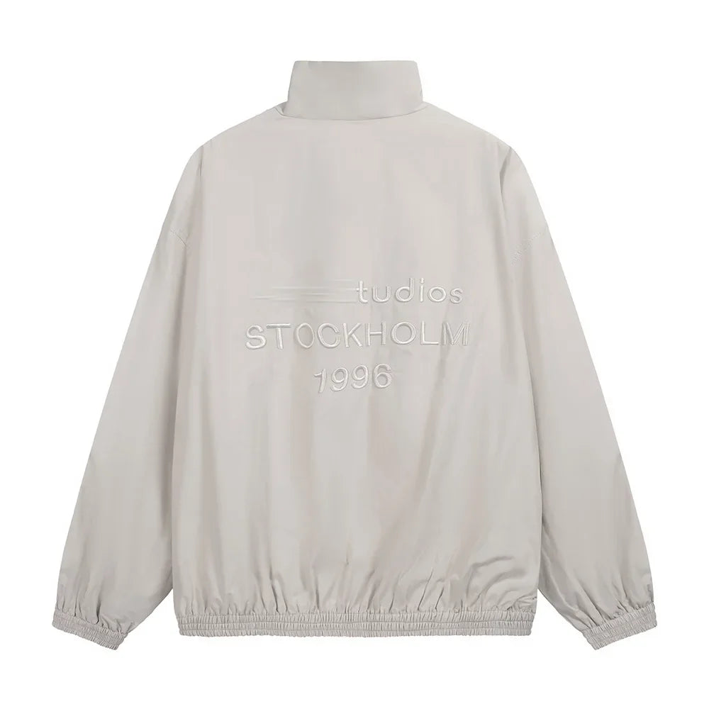 Signature Tunica Men's Loose Fit Streetwear Embroidery Stand Collar Coat Jacket latestt 12