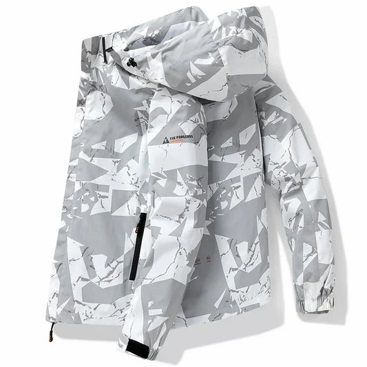Signature Tunica Men's Waterproof Fashion Loose Fit Camo Workwear White Jacketz