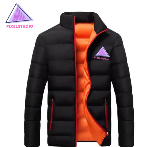 Pixel Studio Men's Thick Printed V-Neck Delhi Biker Jacket